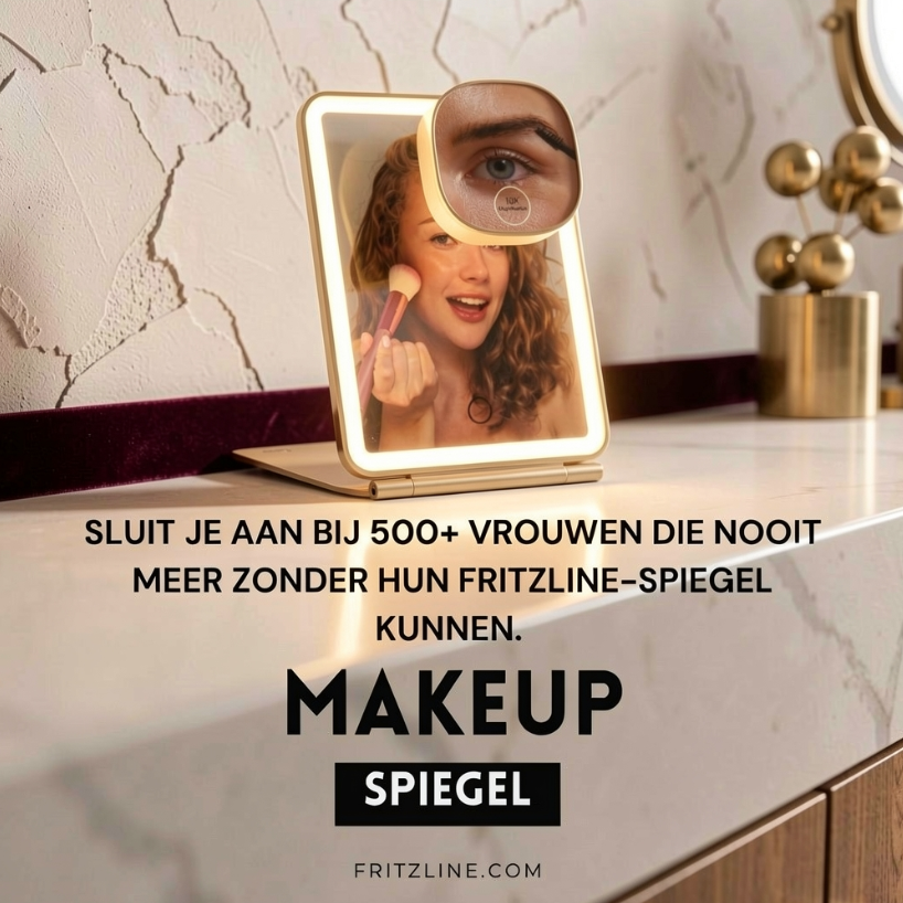 Fritzline LED Make-up Spiegel - Gebruik